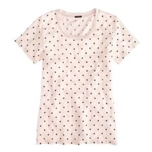J. Crew Linen Dotted Tee